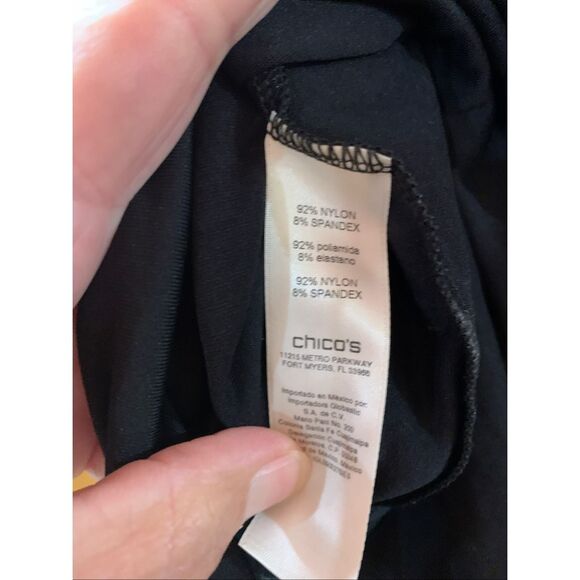 Chico’s Black Tank Top #Chico’s SIZE1 #casual wear - Picture 4 of 7